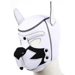 Kinky Puppy Cagoule PUPPY FOX Néoprène Noir-Blanc